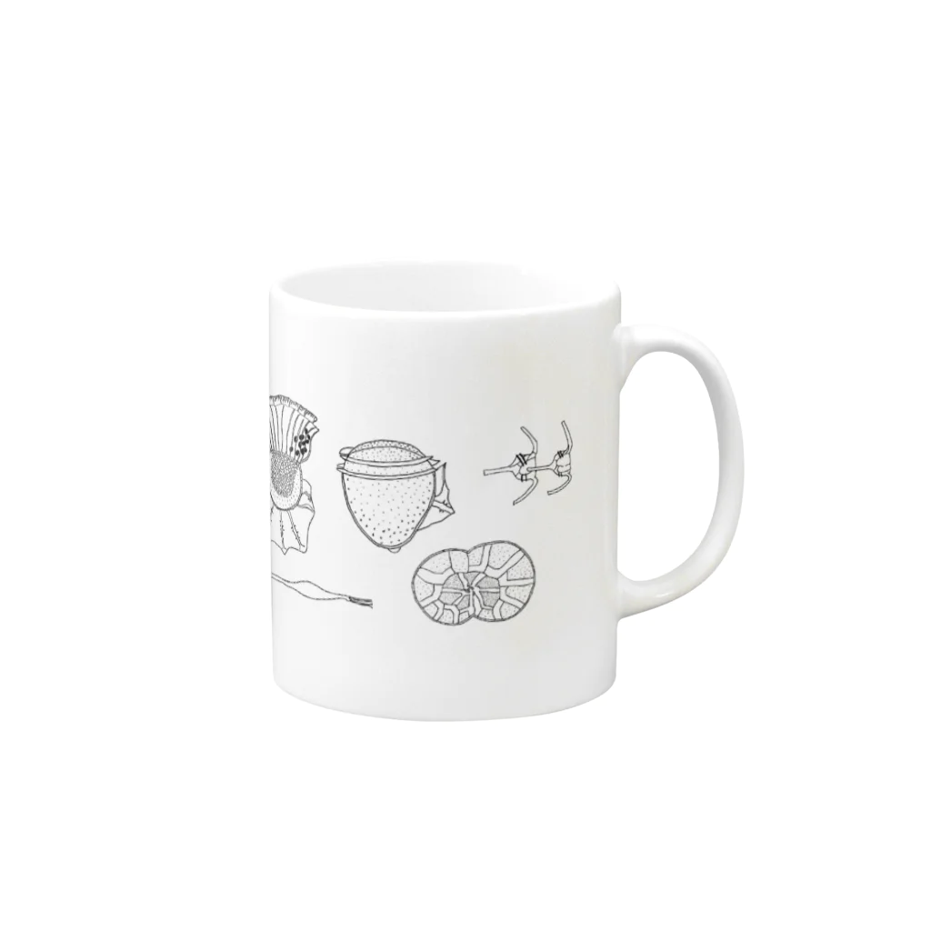 mmmの【渦鞭毛藻シリーズ】いろいろ Mug :right side of the handle