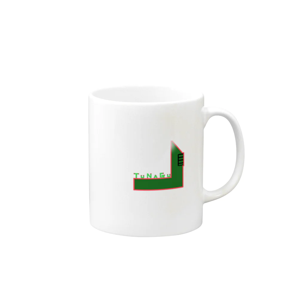 かめんちゅ(亀人)のTUNAGUマーク Mug :right side of the handle