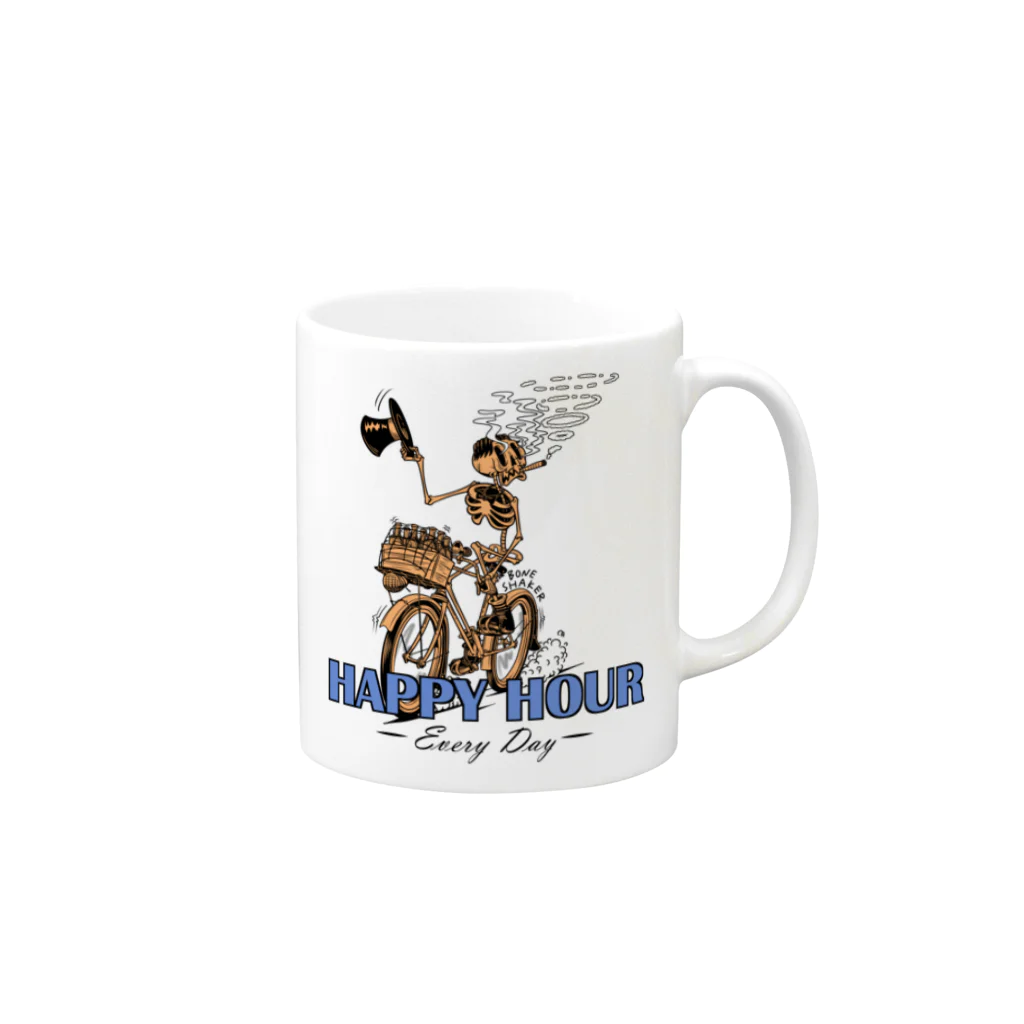 nidan-illustrationの"HAPPY HOUR"(clr) #1 Mug :right side of the handle