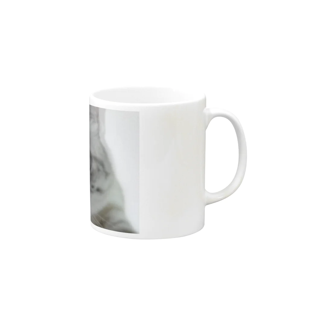 (羊虎魂)の猫・ぶれぶれ Mug :right side of the handle