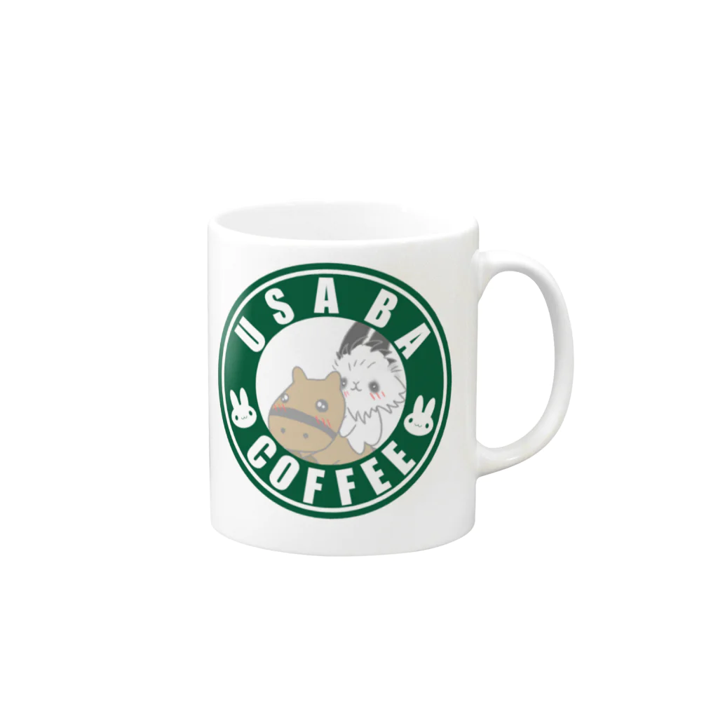 USABA COFFEEのうさばコーヒーカップ Mug :right side of the handle