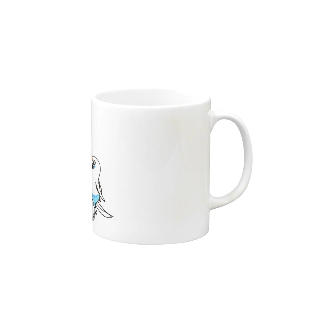 chocobatの水色パンツマンって呼ぶんだよ Mug :right side of the handle