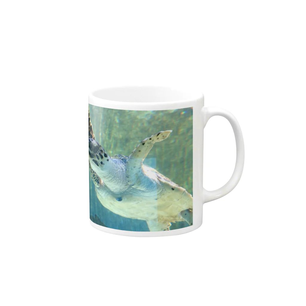 ナギのかめ Mug :right side of the handle