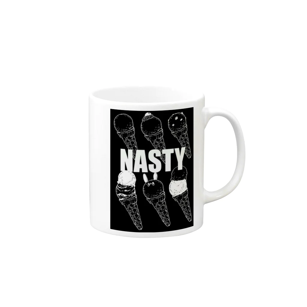 おかだのNASTY　ICE　BLACK マグカップの取っ手の右面