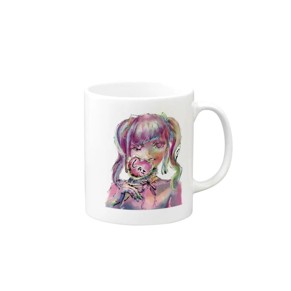 ひなのん帝國のしゅきしゅきはーと♥ Mug :right side of the handle