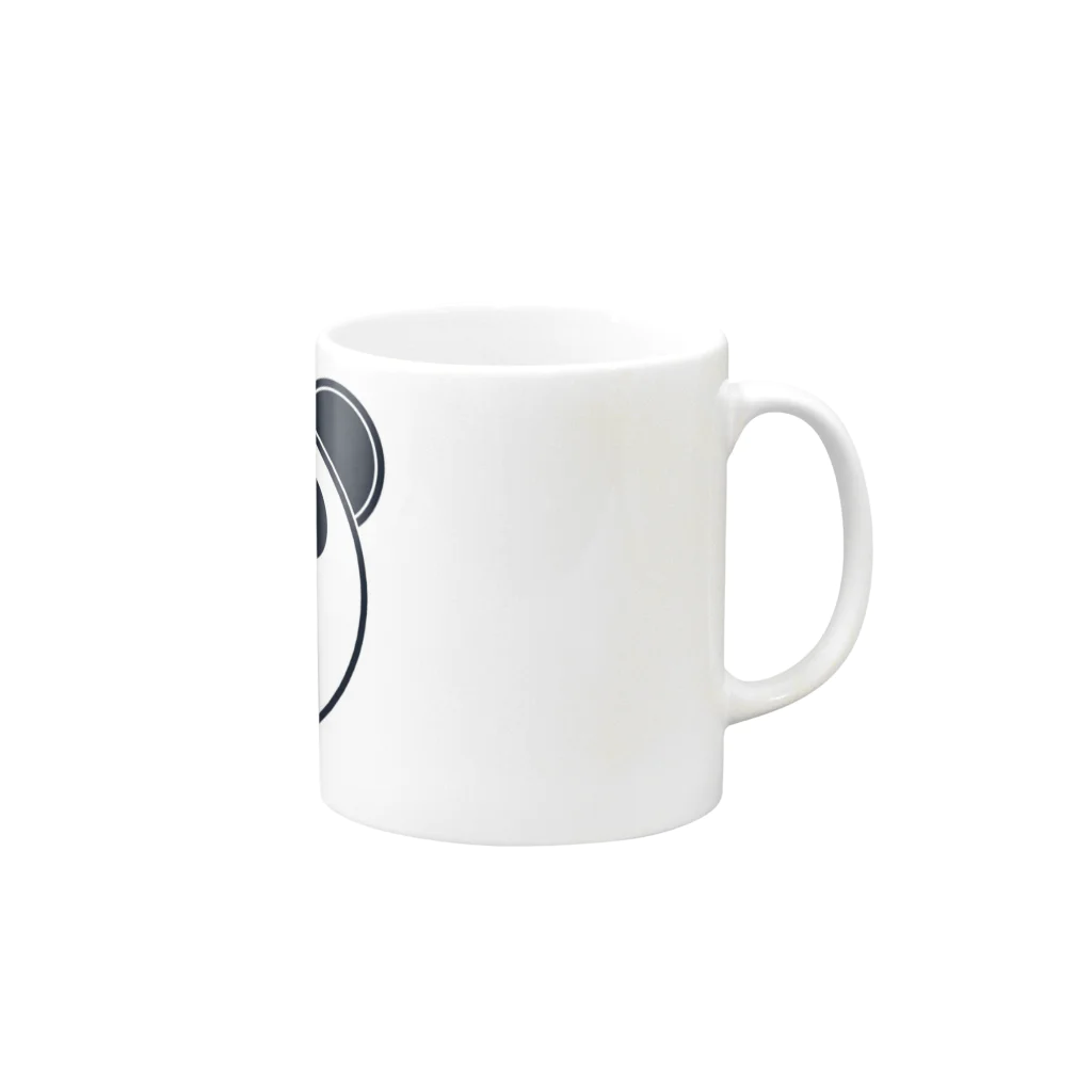 BIEN des PIENのBIEN des PIEN　ぴえんパンダ Mug :right side of the handle