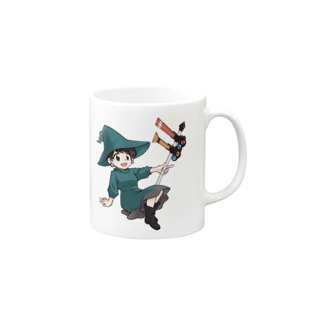 小倉沙耶の魔女サヤ Mug :right side of the handle