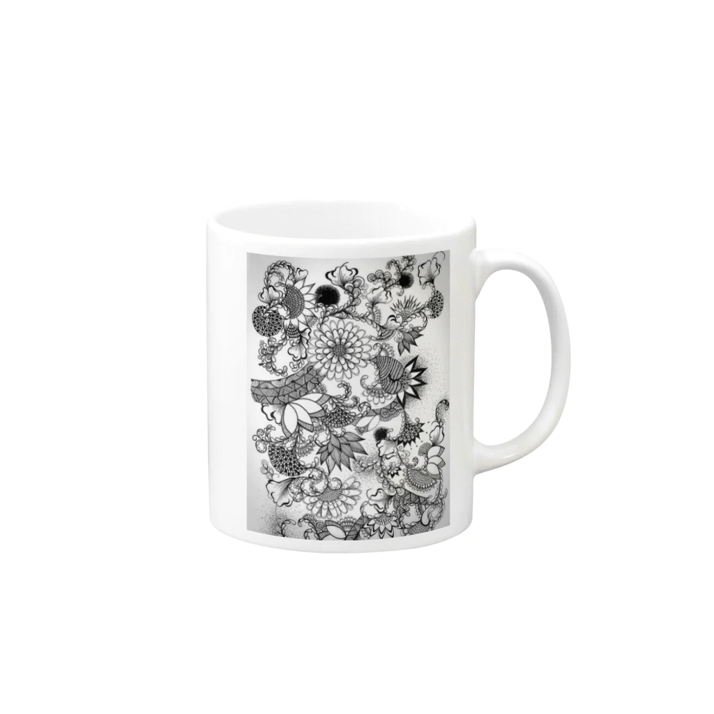 L.Eun.iの花祭り Mug :right side of the handle