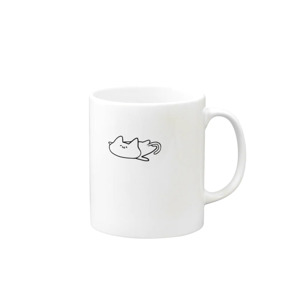 n_n_nのダラネコ Mug :right side of the handle