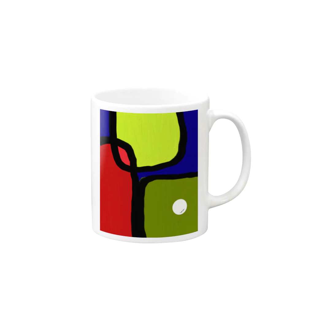 an_artの🟥🟩⚪️ Mug :right side of the handle