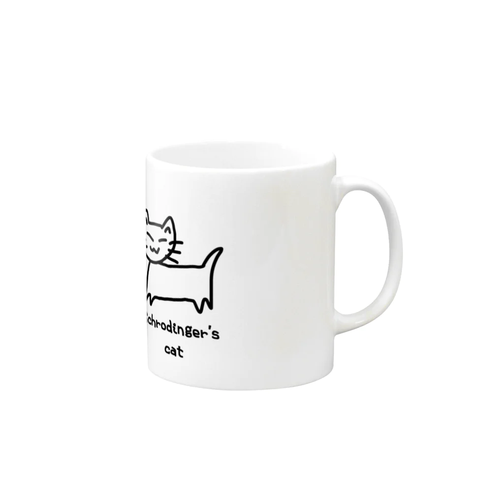 タムラです。のパブロフの犬VSシュレディンガーの猫 Mug :right side of the handle