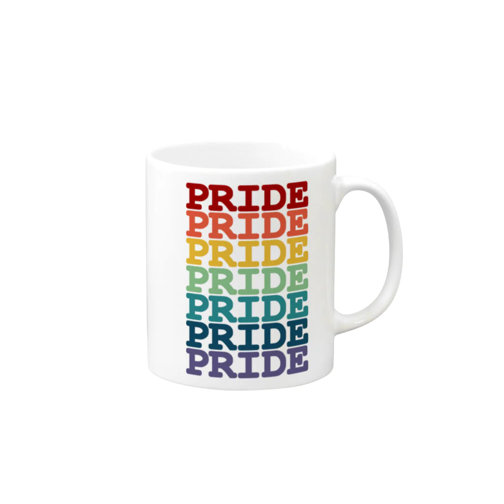 UNIQUE BOUTIQUEのRainbow Pride Mug :right side of the handle