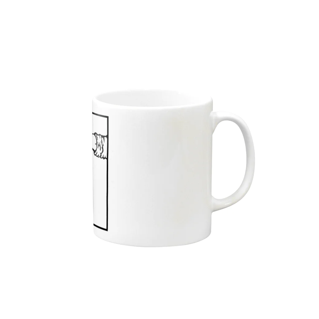 Tomo Shopping cartの鼻長シリーズ① Mug :right side of the handle