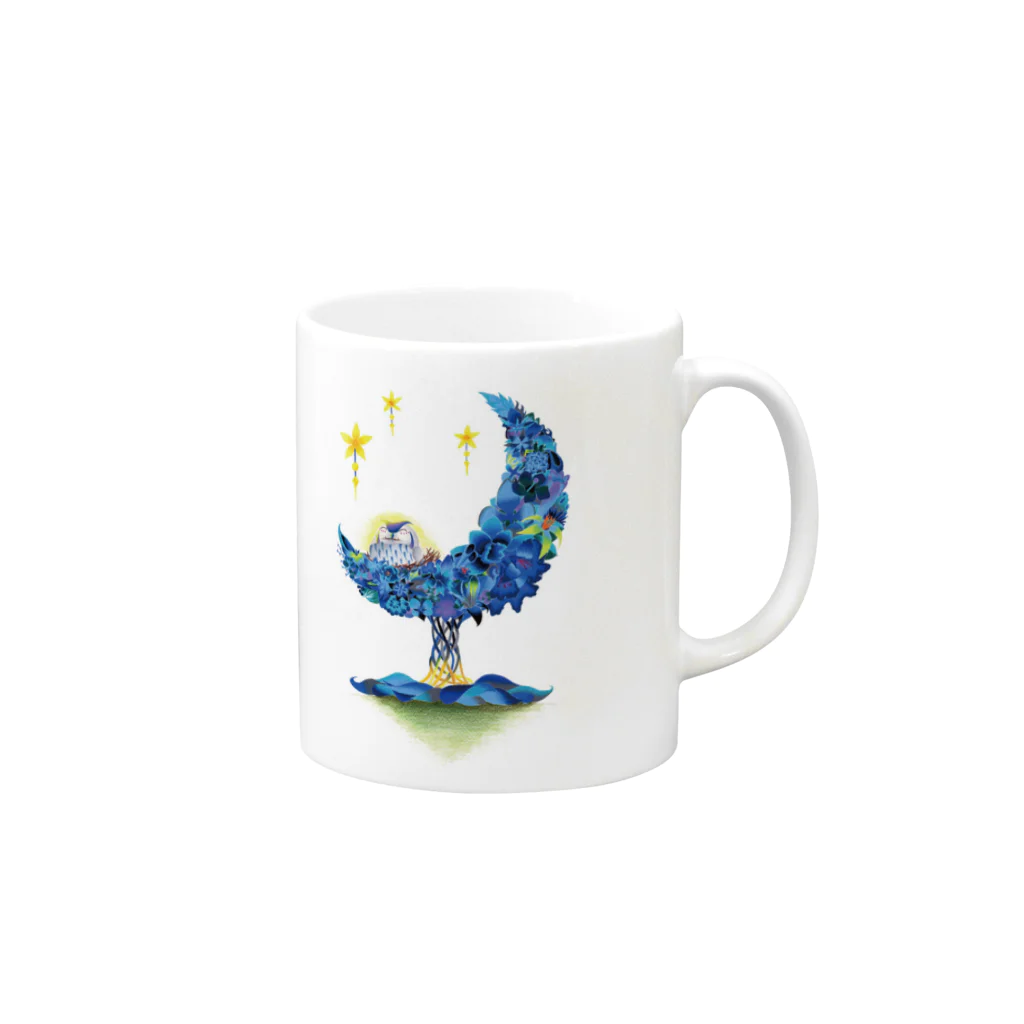 安藤シオン　Colored pencil&Design2srのHITOTOKIマグ Mug :right side of the handle