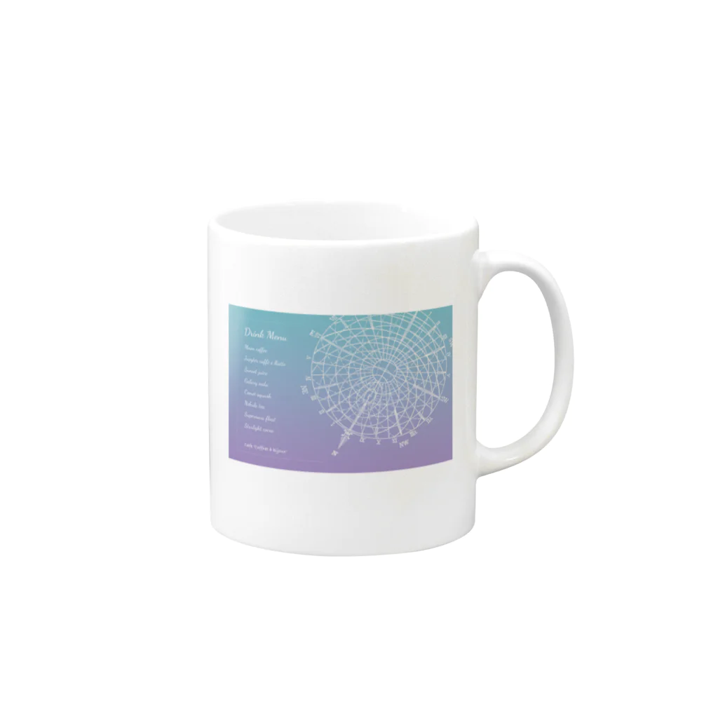 Coffret à bijouxの宇宙ドリンクメニューシリーズ Mug :right side of the handle