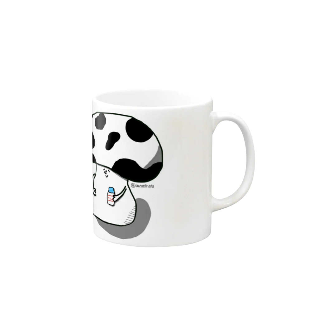 牛屋の誰が欲しいの？主のイメージイラスト？ Mug :right side of the handle