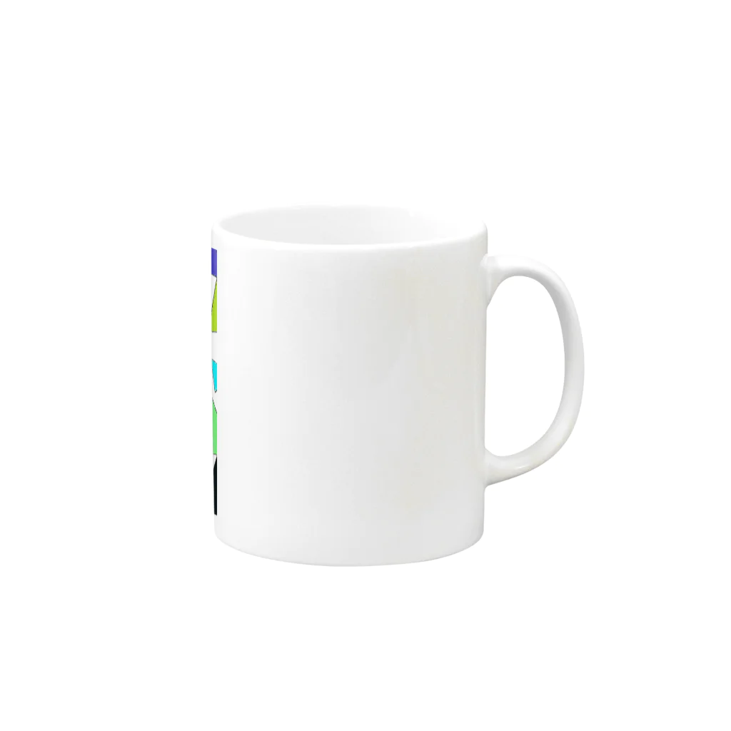 でおきしりぼ子の実験室のTrianglez_T Mug :right side of the handle