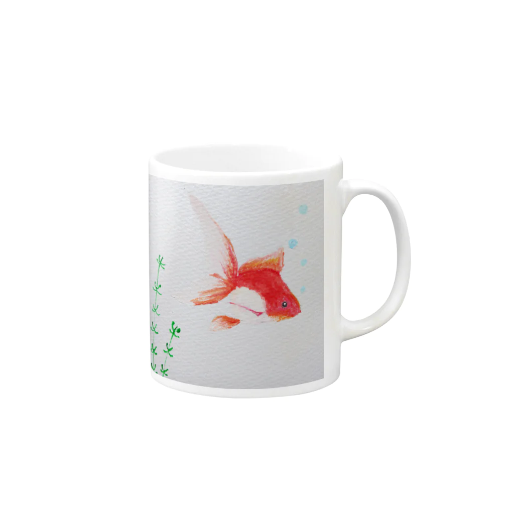 小春日和の夏金魚 Mug :right side of the handle