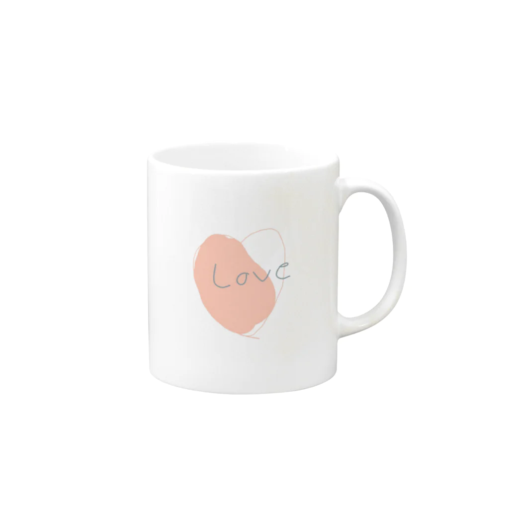 ハムちゃんのお店のLOVE Mug :right side of the handle