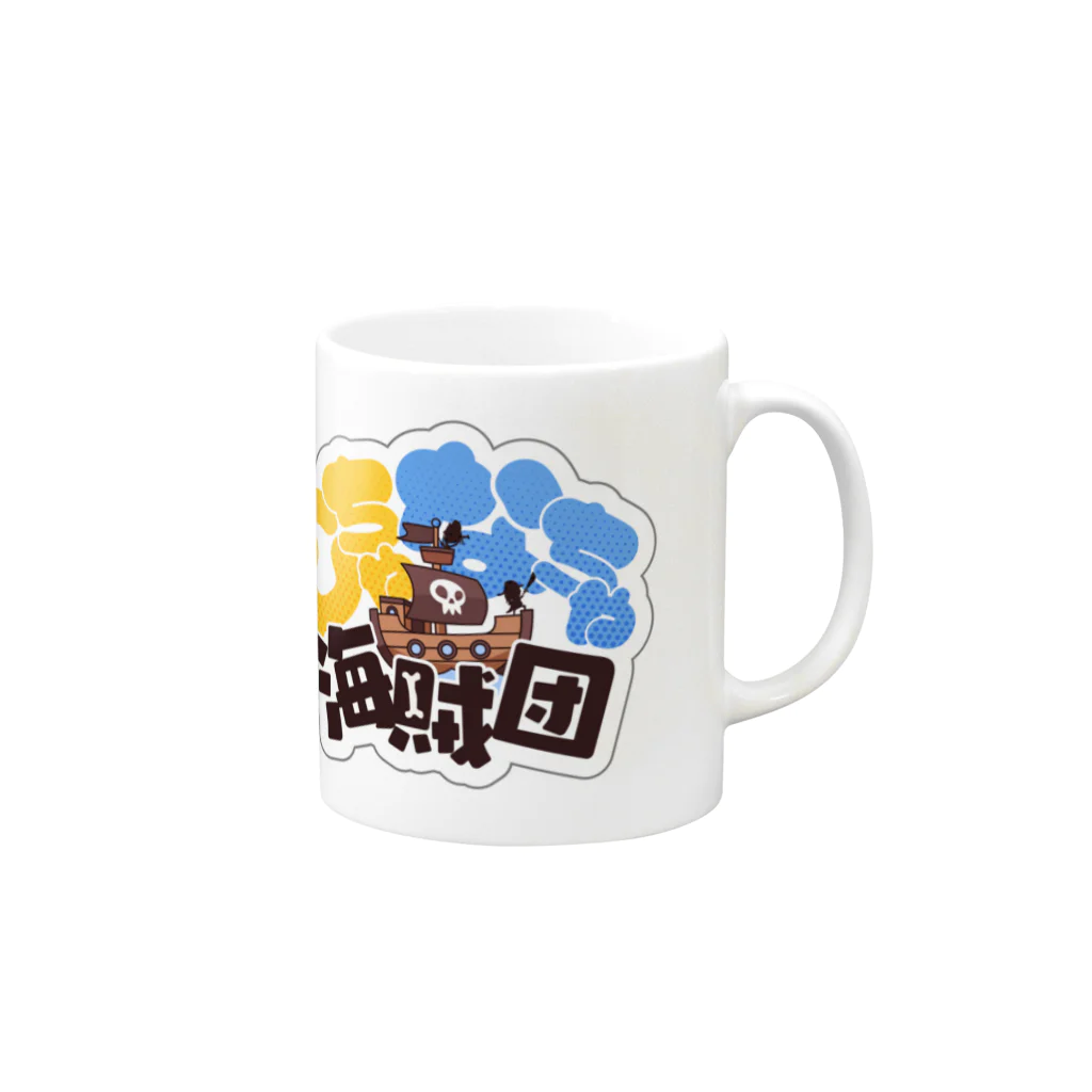 🏴‍☠️むちゃなちゃ海賊団🏴‍☠️のむちゃなちゃ海賊団 Mug :right side of the handle