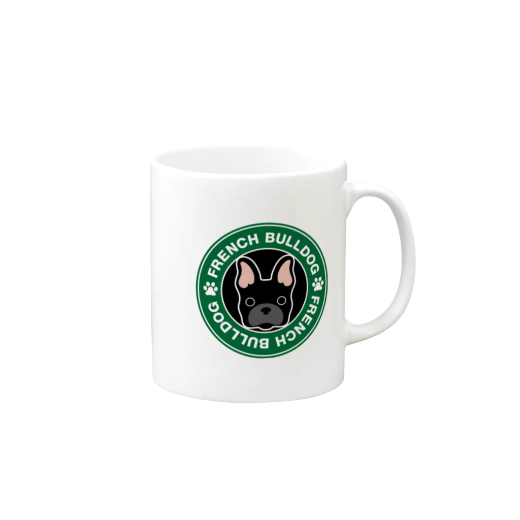 Kmaxshop53のフレブルブラック Mug :right side of the handle