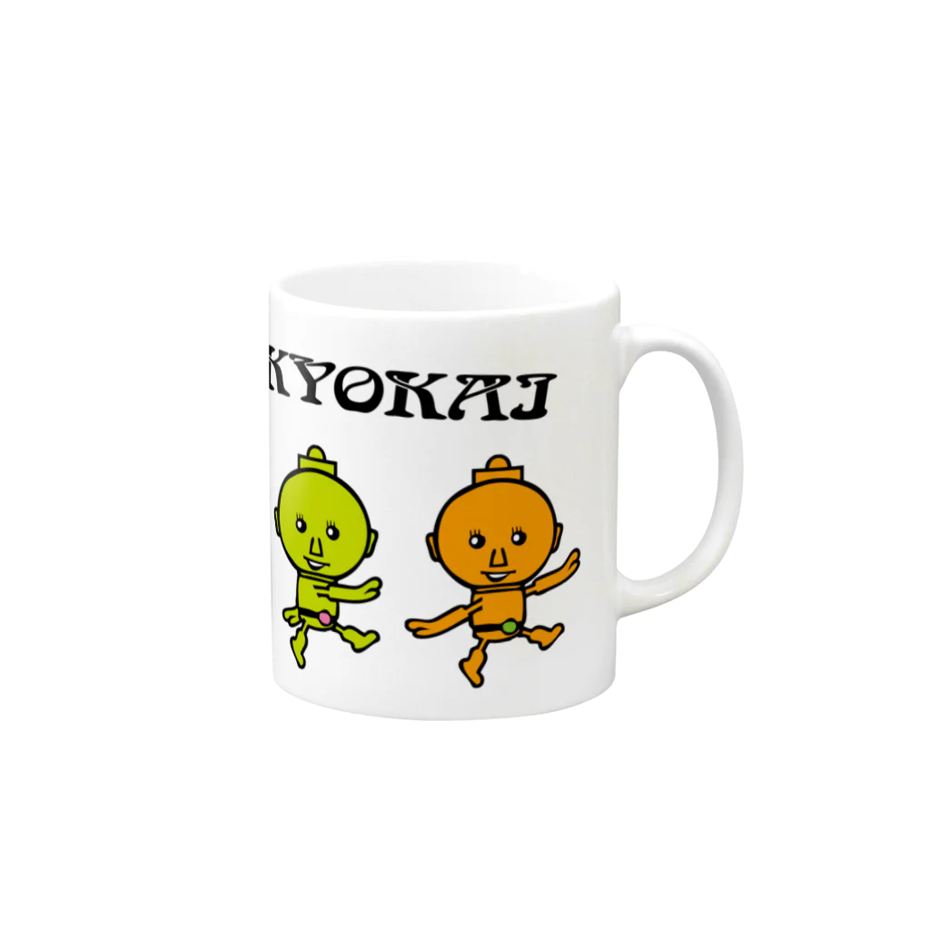 パテモソ商店。のPATEMOSO KYOKAI #15 Mug :right side of the handle