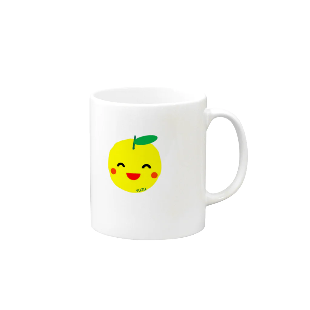 ゆずちゃんショップのゆずちゃん Mug :right side of the handle