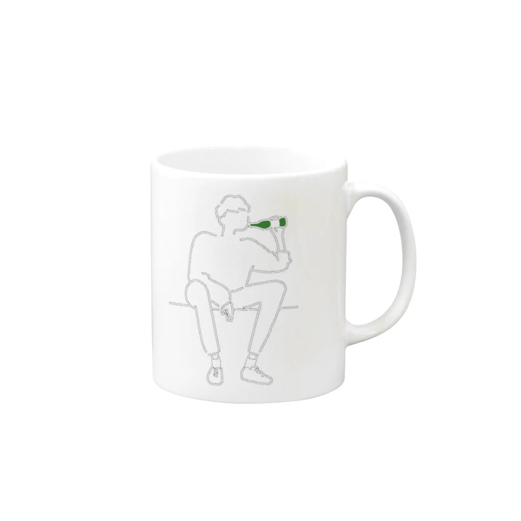 KEITA2580のboy Mug :right side of the handle