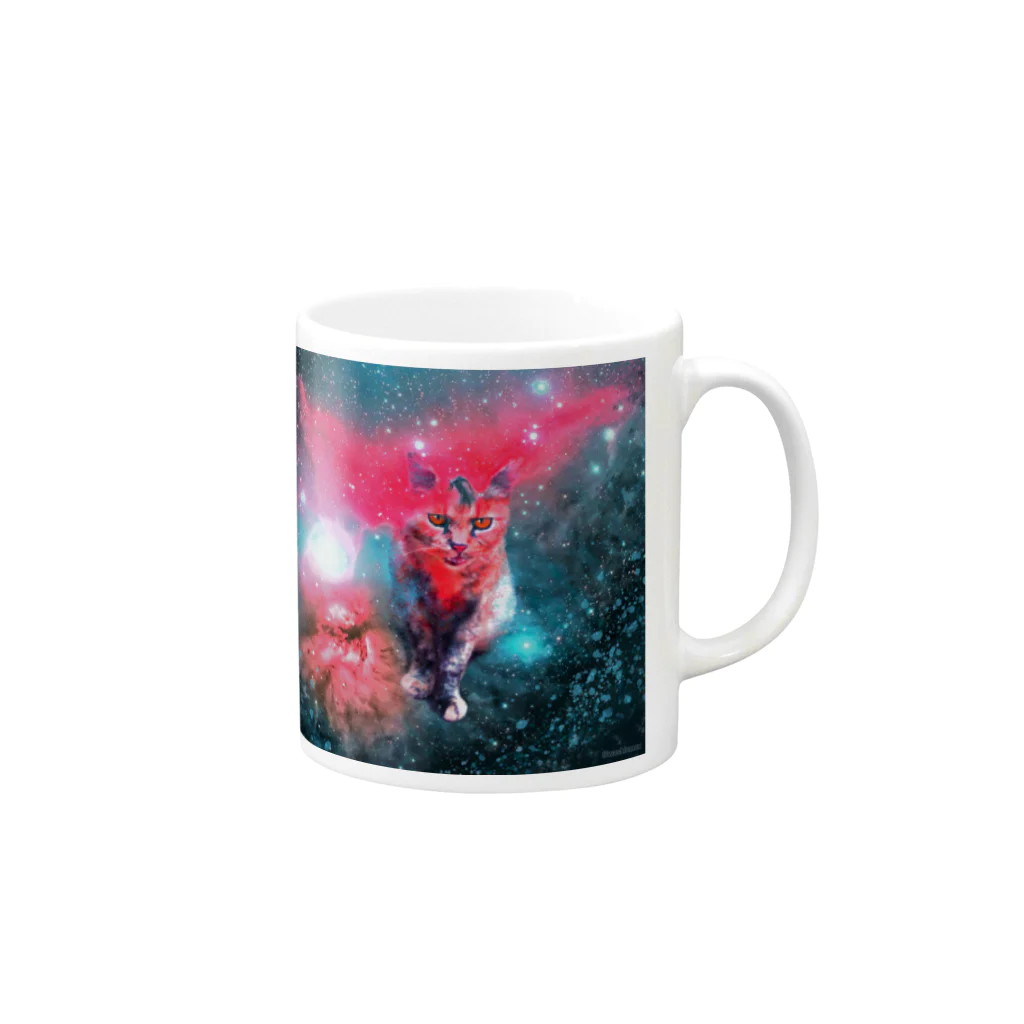 Washiemon and Ai-chan's ShopのHorsehead Nebula Mug :right side of the handle