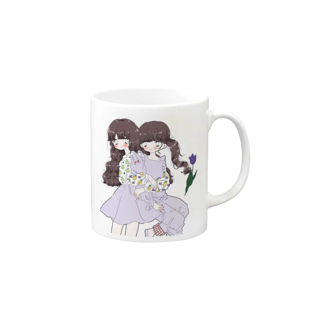 野花の🌱 Mug :right side of the handle