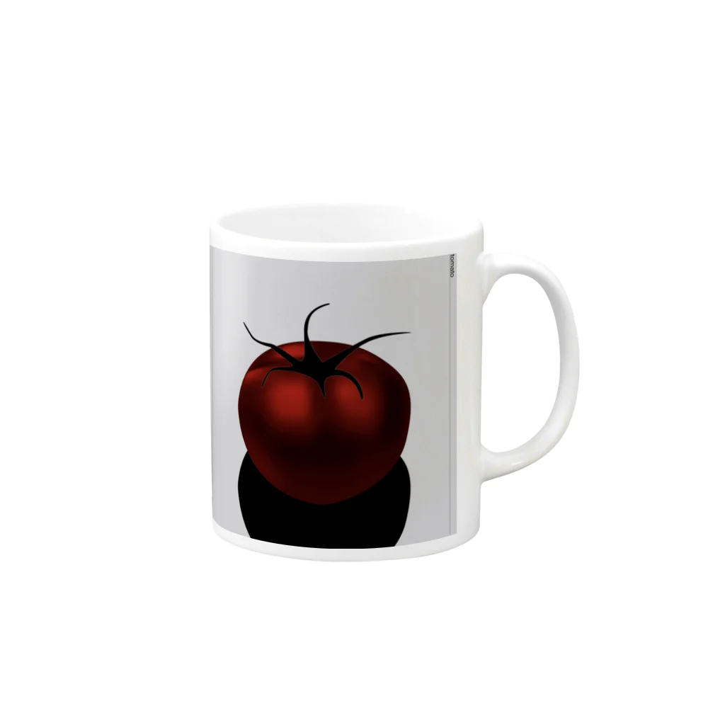 俺のショッピングの怪しげなトマトのグッズ Mug :right side of the handle