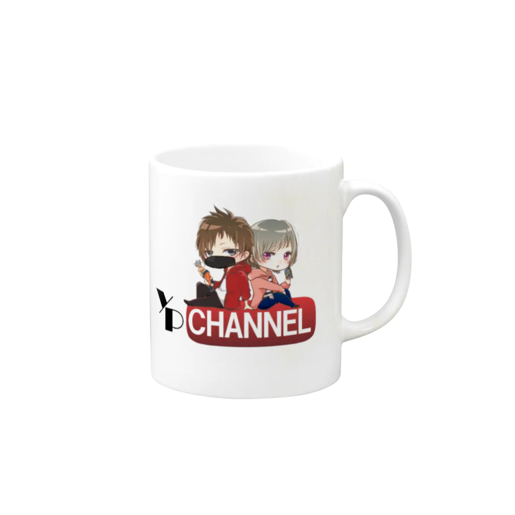 yp_channelのYP＆月餅マグ Mug :right side of the handle