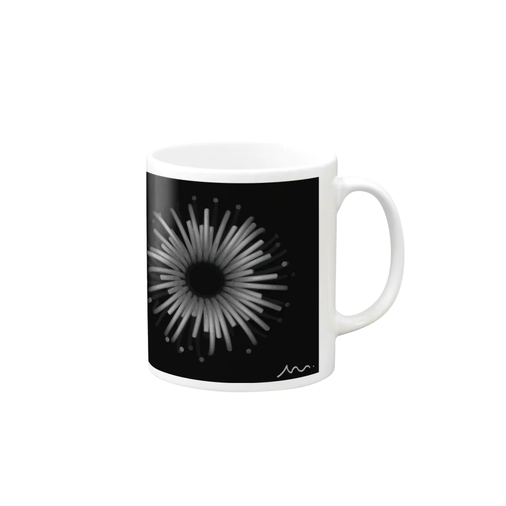 cosmo flowerのコスモフラワー Mug :right side of the handle