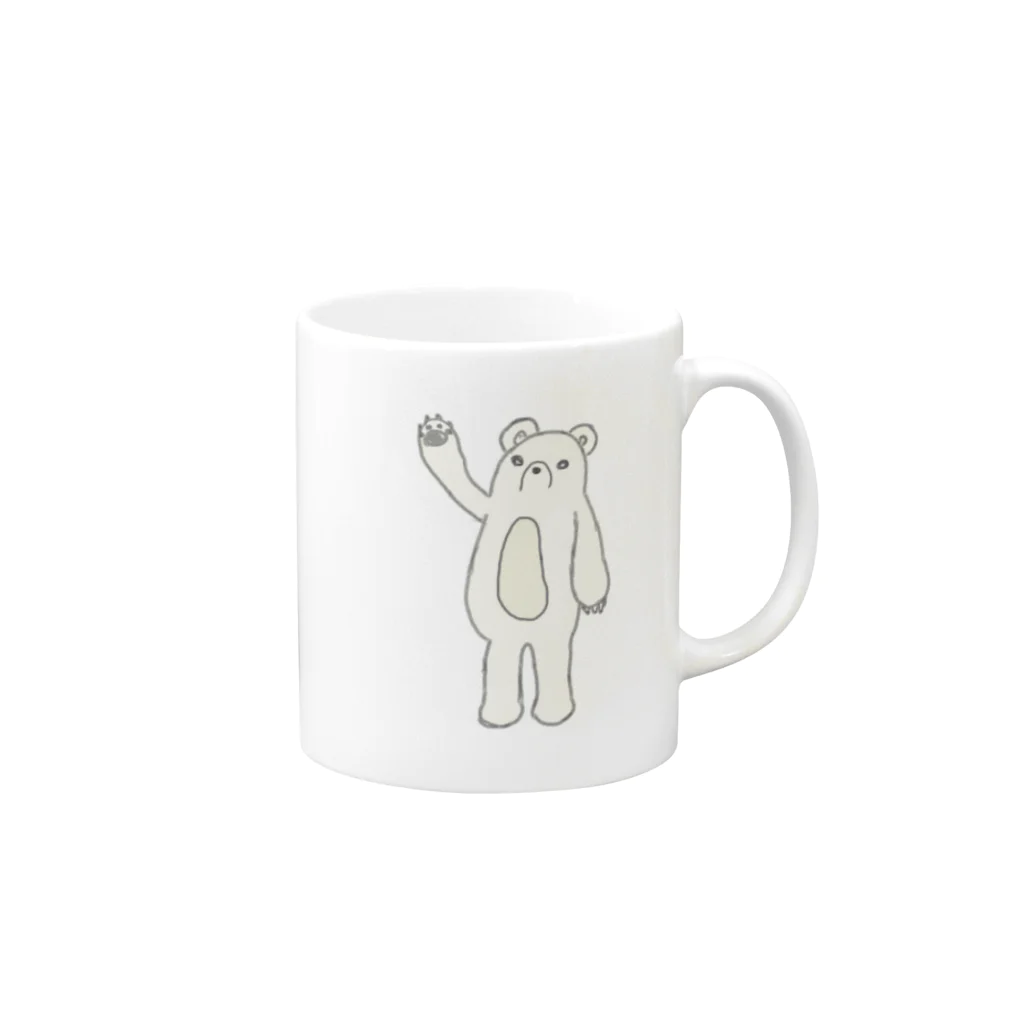 へちま。のきさくなくま Mug :right side of the handle