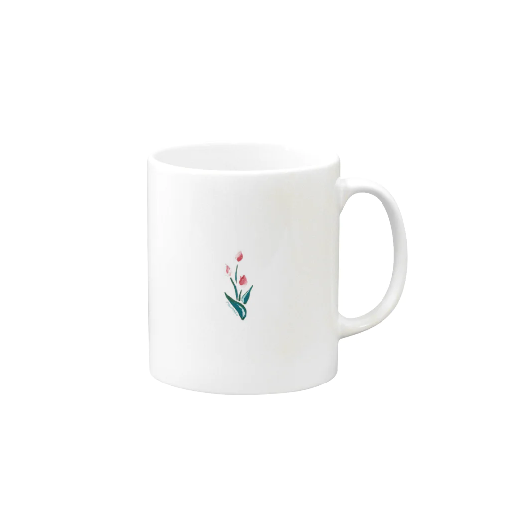 manmaruのmammaru_tulip Mug :right side of the handle