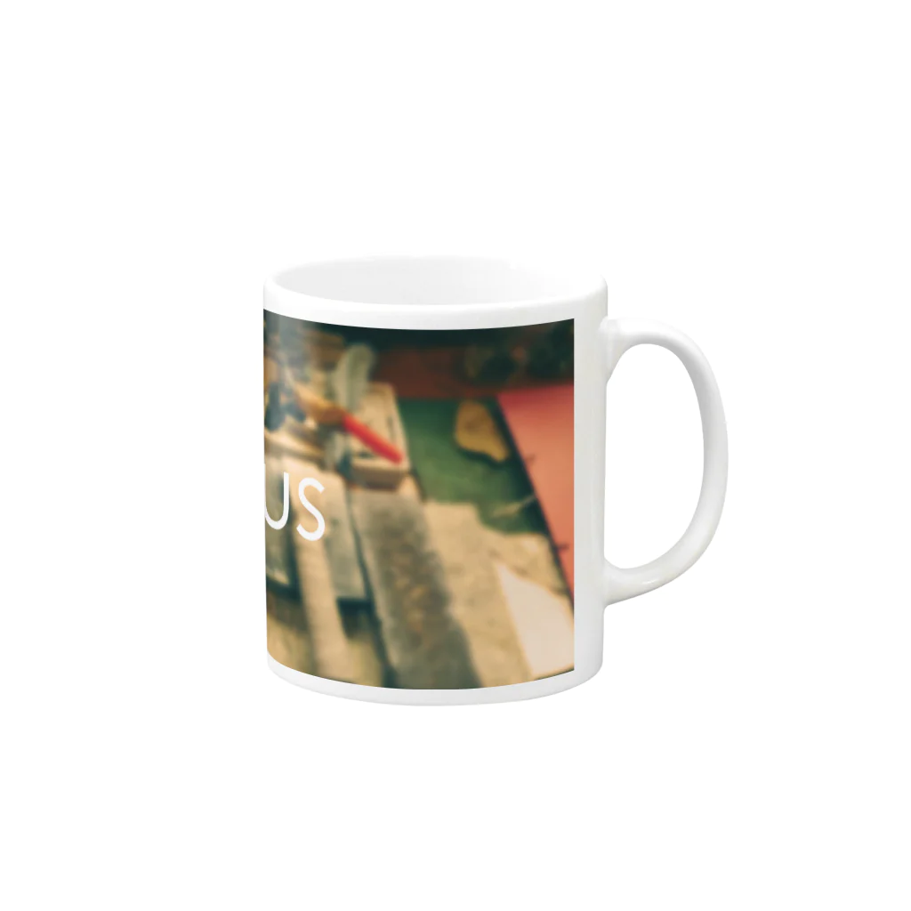 デザイナーズマグカップ ゲニウスストアの【GENius】 ファクトリー Mug :right side of the handle