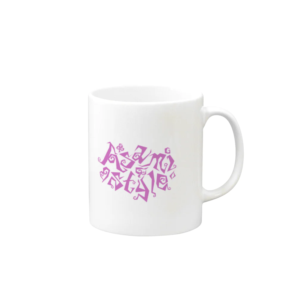 Asamiフェスグッズ WEB STOREのマグカップ2017紫 Mug :right side of the handle