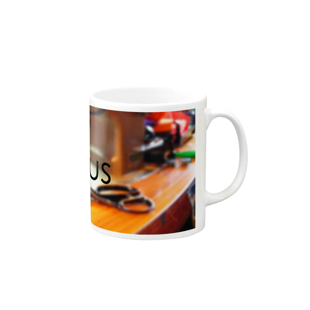 デザイナーズマグカップ ゲニウスストアの【GENius】 ファクトリー Mug :right side of the handle