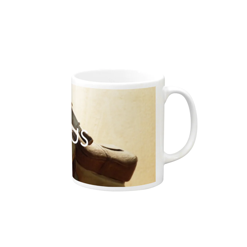 デザイナーズマグカップ ゲニウスストアの【GENius】 アンティークバイク Mug :right side of the handle