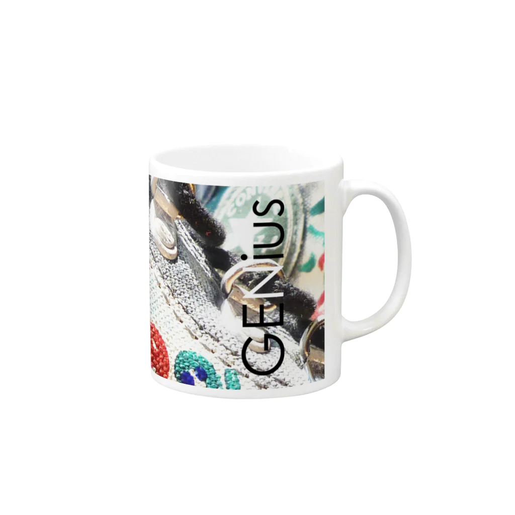 デザイナーズマグカップ ゲニウスストアの【GENius】 アートシューズ  Mug :right side of the handle