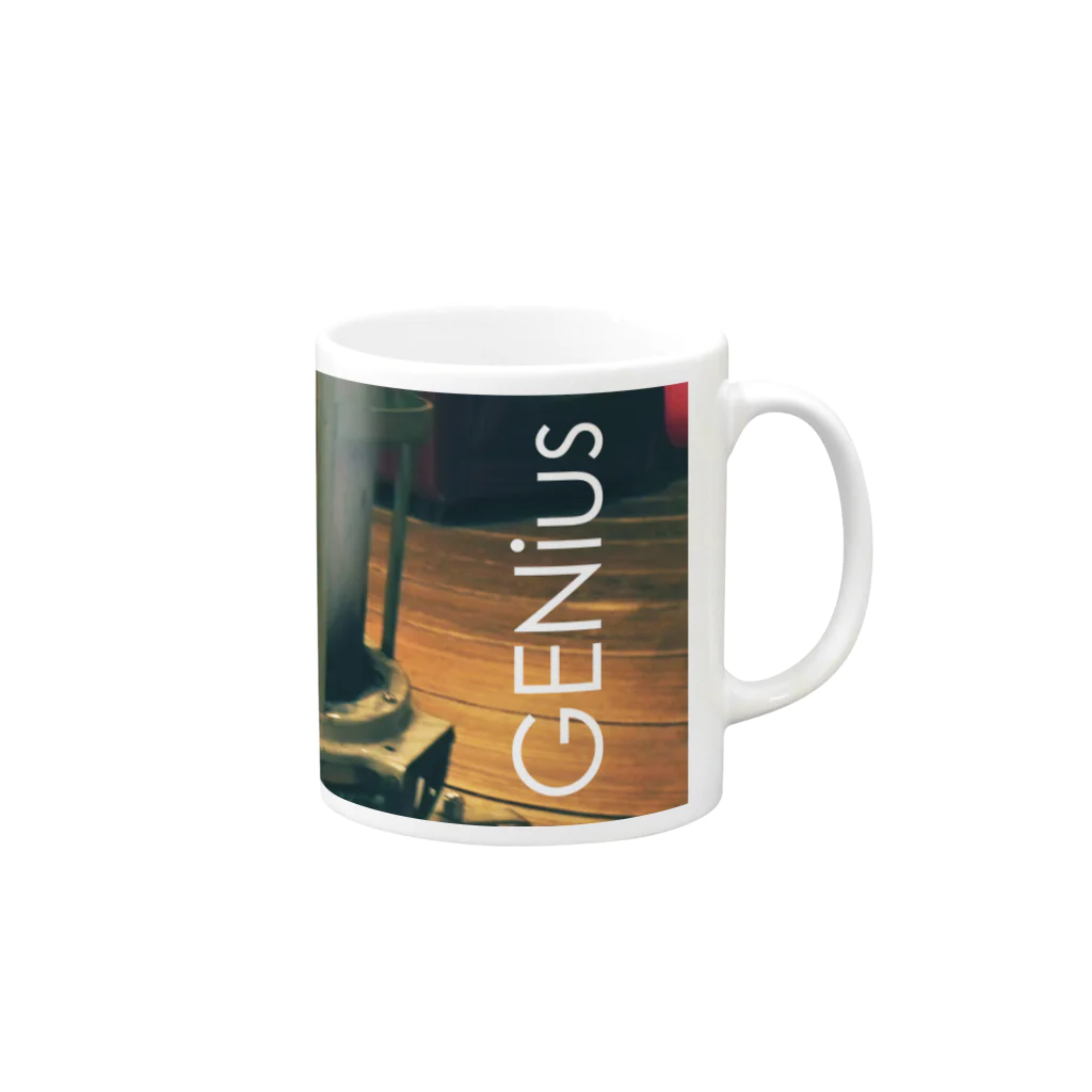 デザイナーズマグカップ ゲニウスストアの【GENius】 アンティークストーブ  Mug :right side of the handle