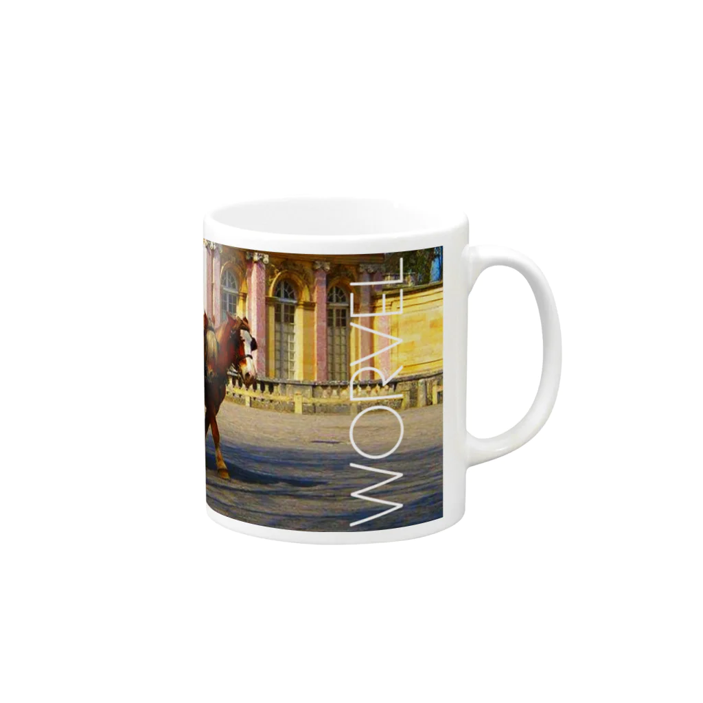 デザイナーズマグカップ ゲニウスストアの【WORVEL】FRANCE Mug :right side of the handle