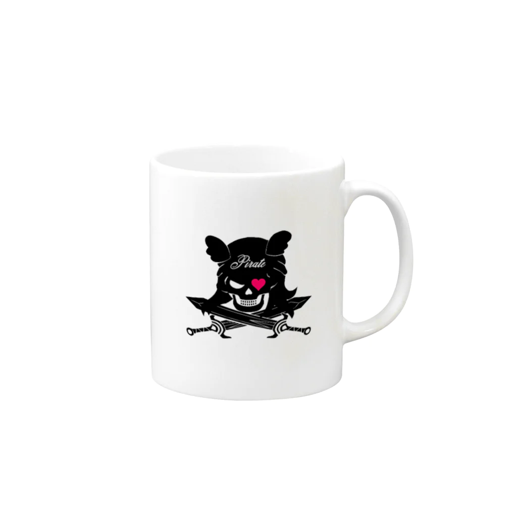 TAKUのオリジナルキャラ　マグカップ Mug :right side of the handle