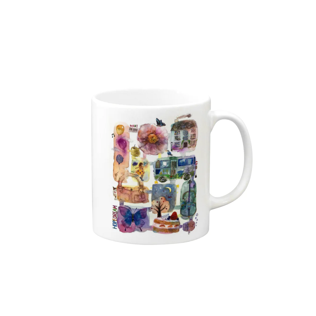 Mari Saasakiのhope dream Mug :right side of the handle