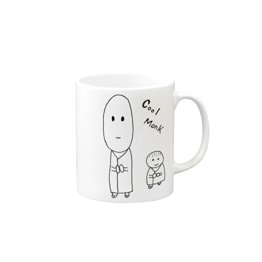 MilkCreamのCool Monk! Mug :right side of the handle