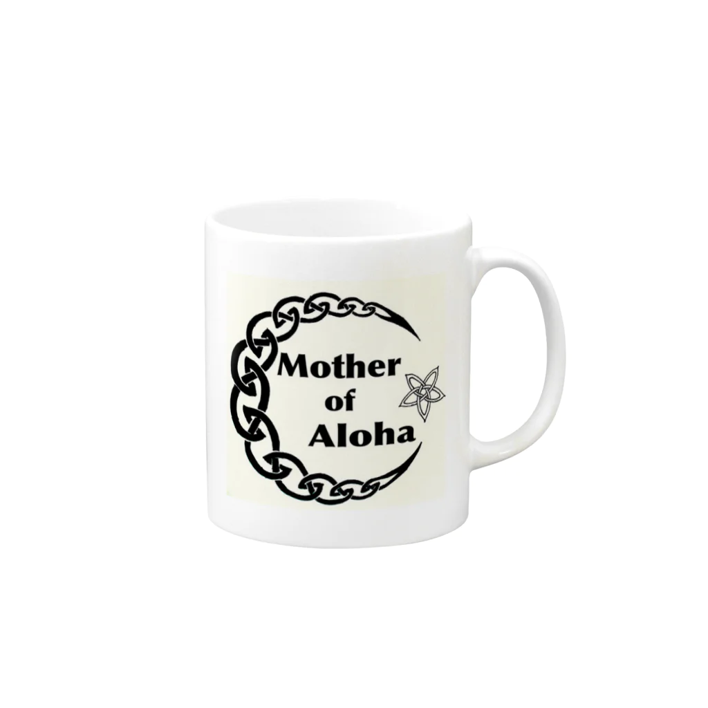 Mother of AlohaのMother of Aloha Polynesian tattoo マグカップの取っ手の右面