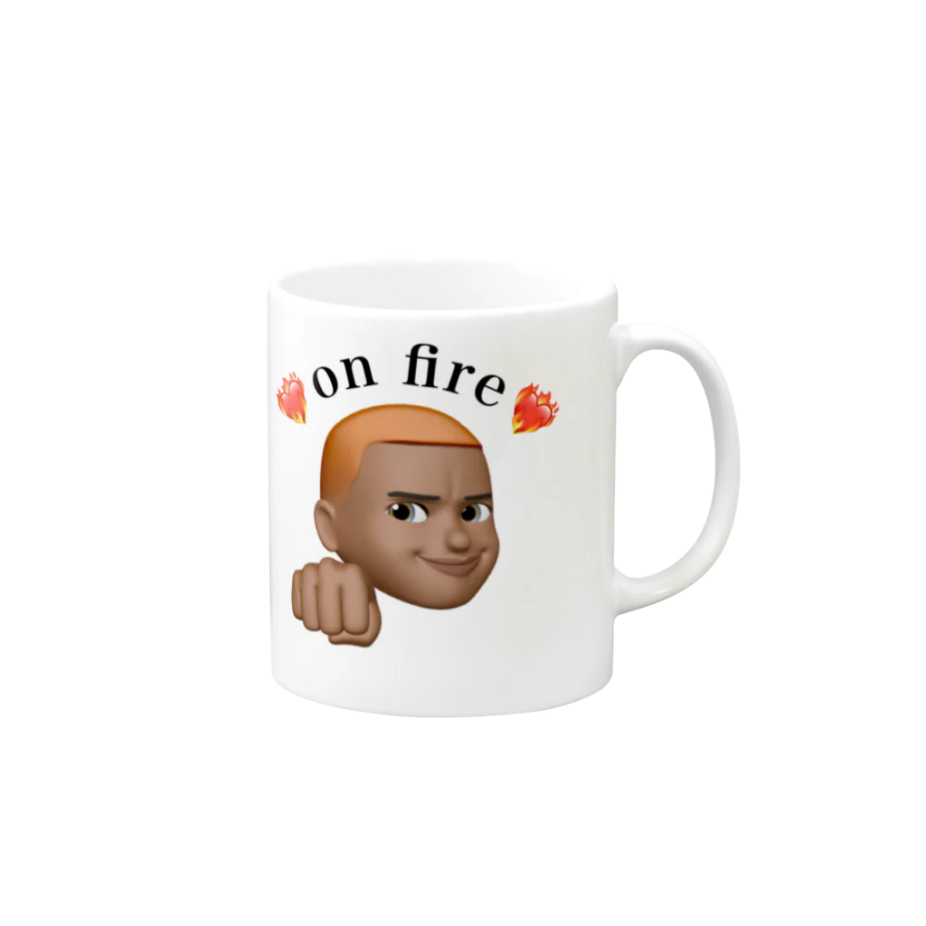 peelのOn fire  Mug :right side of the handle