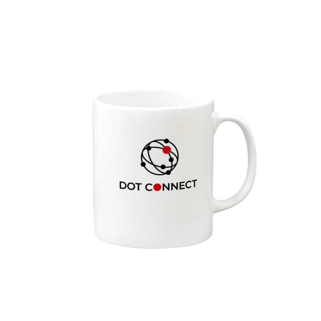 Dot Connectのドットコネクトlogo1 マグカップの取っ手の右面
