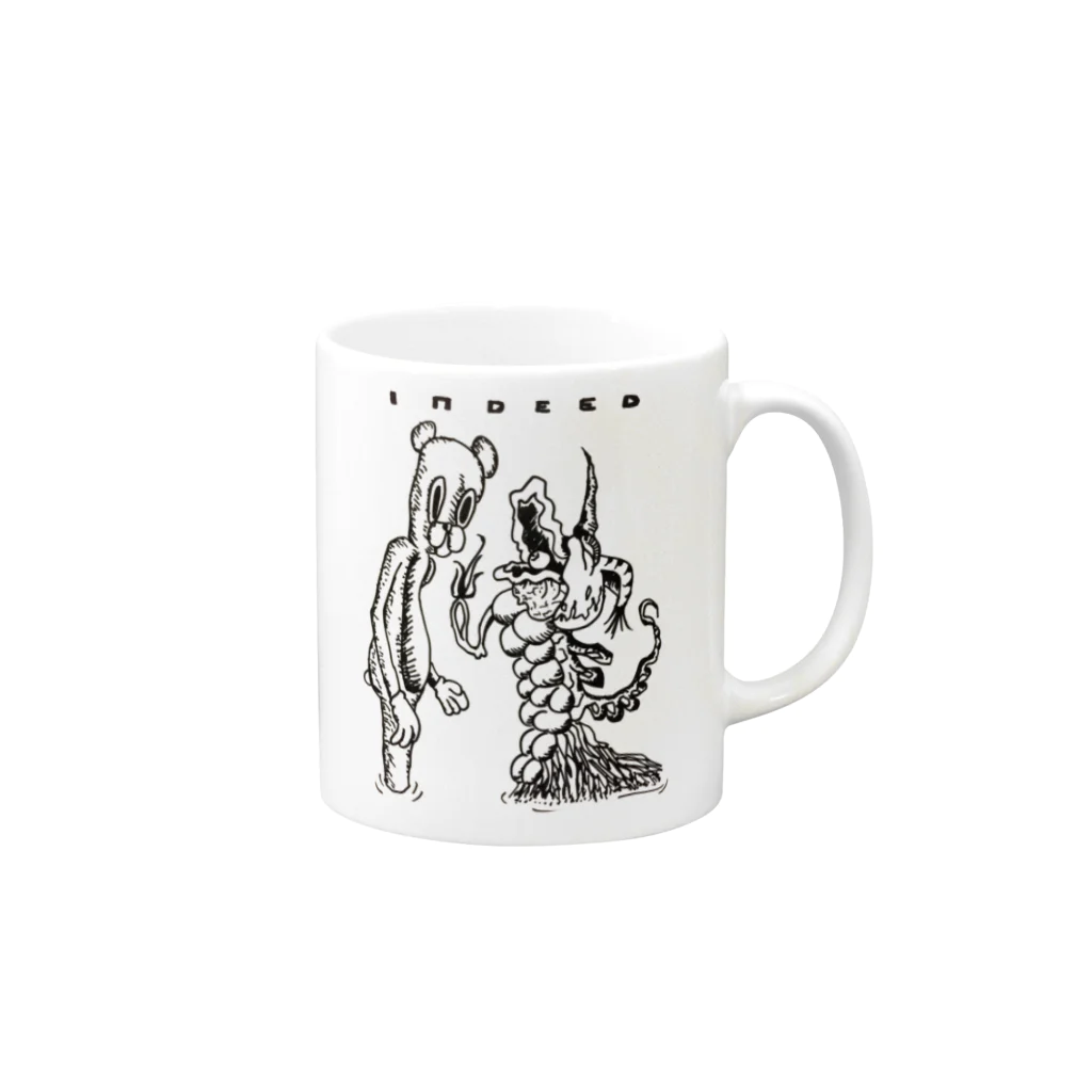 ちむそのクマ工房のIndeed Mug :right side of the handle