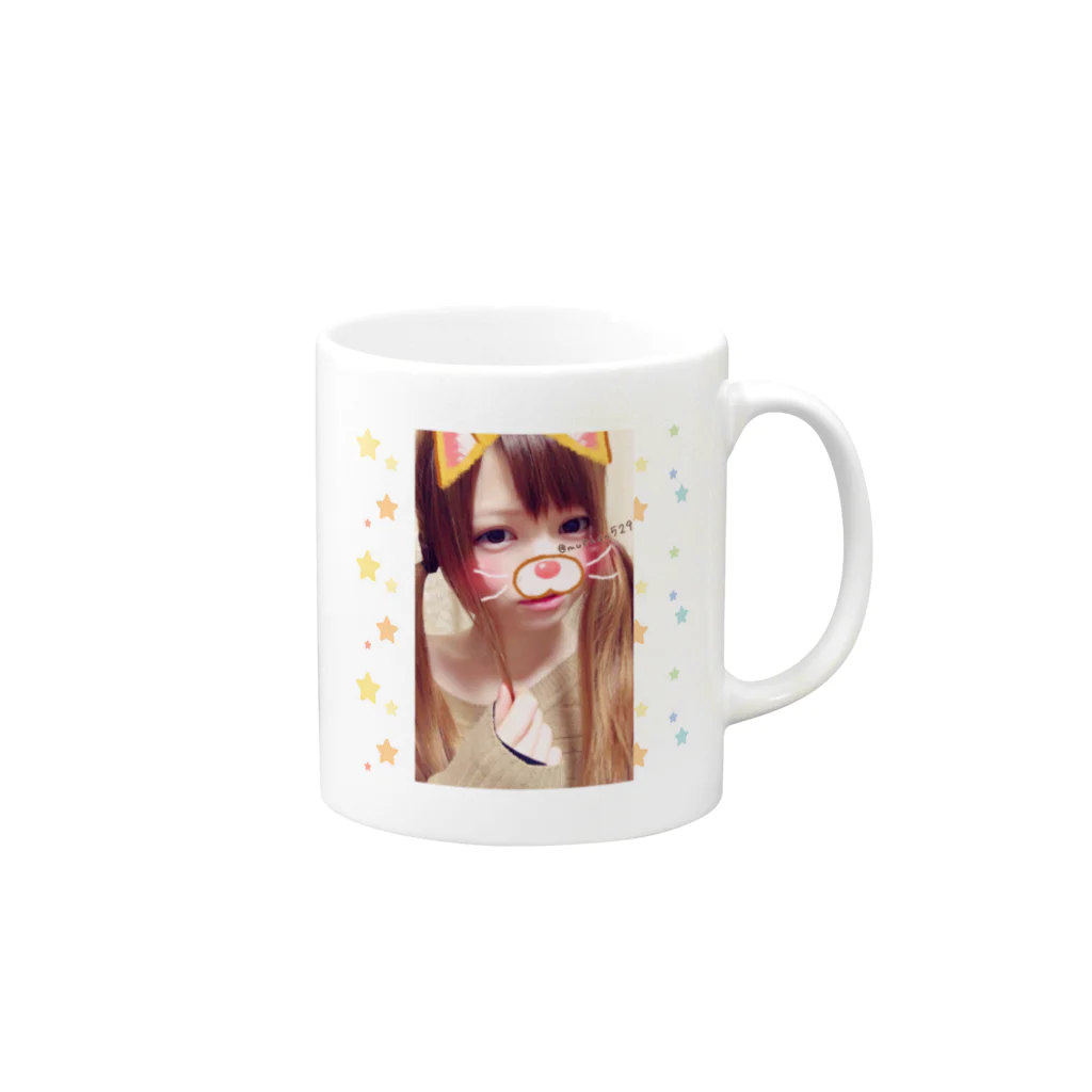 ---McHaN---ʕ⑅•ᴥ•⑅ʔ♪のむーちゃん Mug :right side of the handle